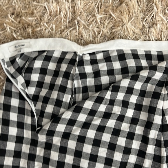 Madewell black-and-white checkered wrap skirt - Picture 10 of 10